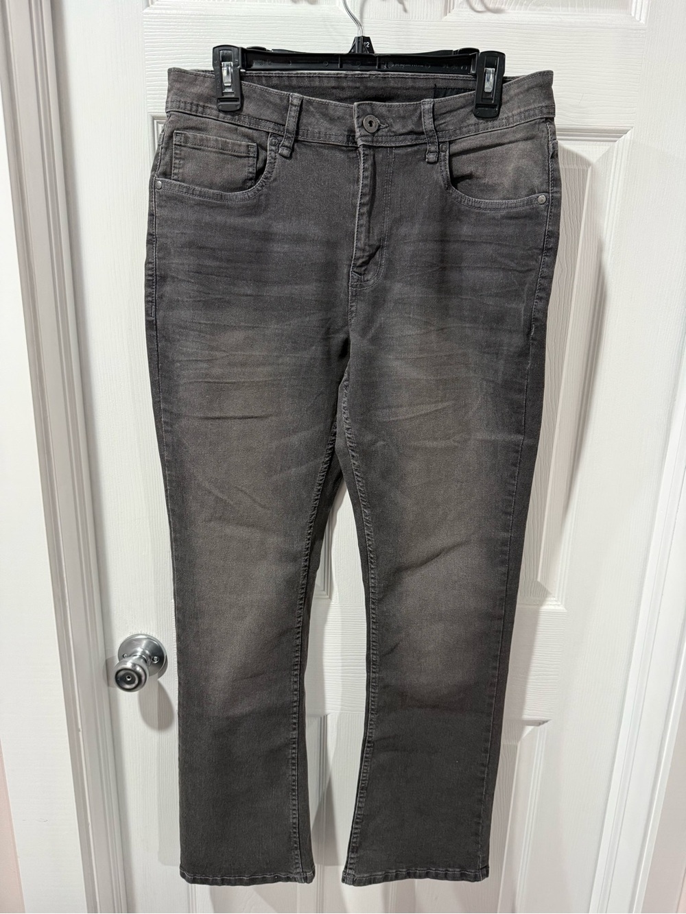 Men's Bootcut Jeans in Washed Gray